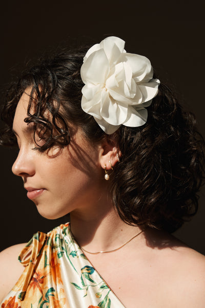 Flemington Flower Clip - Ivory