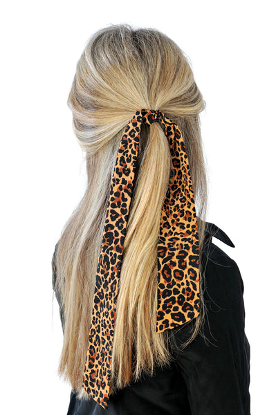 Leopard Hair Scarf - Dark Leopard