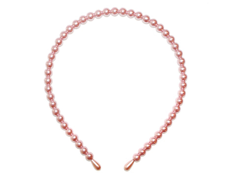 Pearl 8mm Alice Band - Blush