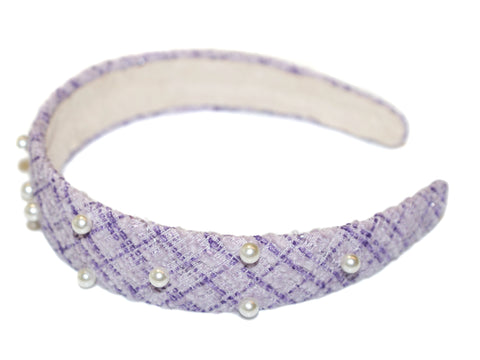 Coco Pearl Alice Band - Lilac