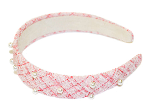 Coco Pearl Alice Band - Pink