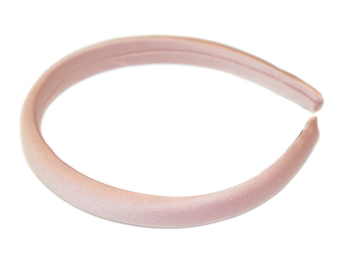 Padded Satin 1.6cm Alice Band - Pink