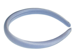 Padded Satin 1.6cm Alice Band - Sky