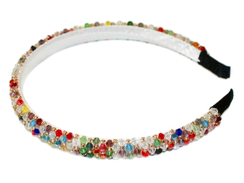 Harlequin Jewel Alice Band - Multi