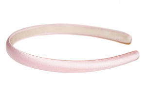 Satin 12mm Alice Band - Blush