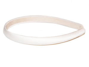 Satin 12mm Alice Band - Ivory