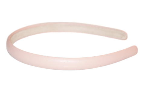 Leatherette 12mm Alice Band - Blush