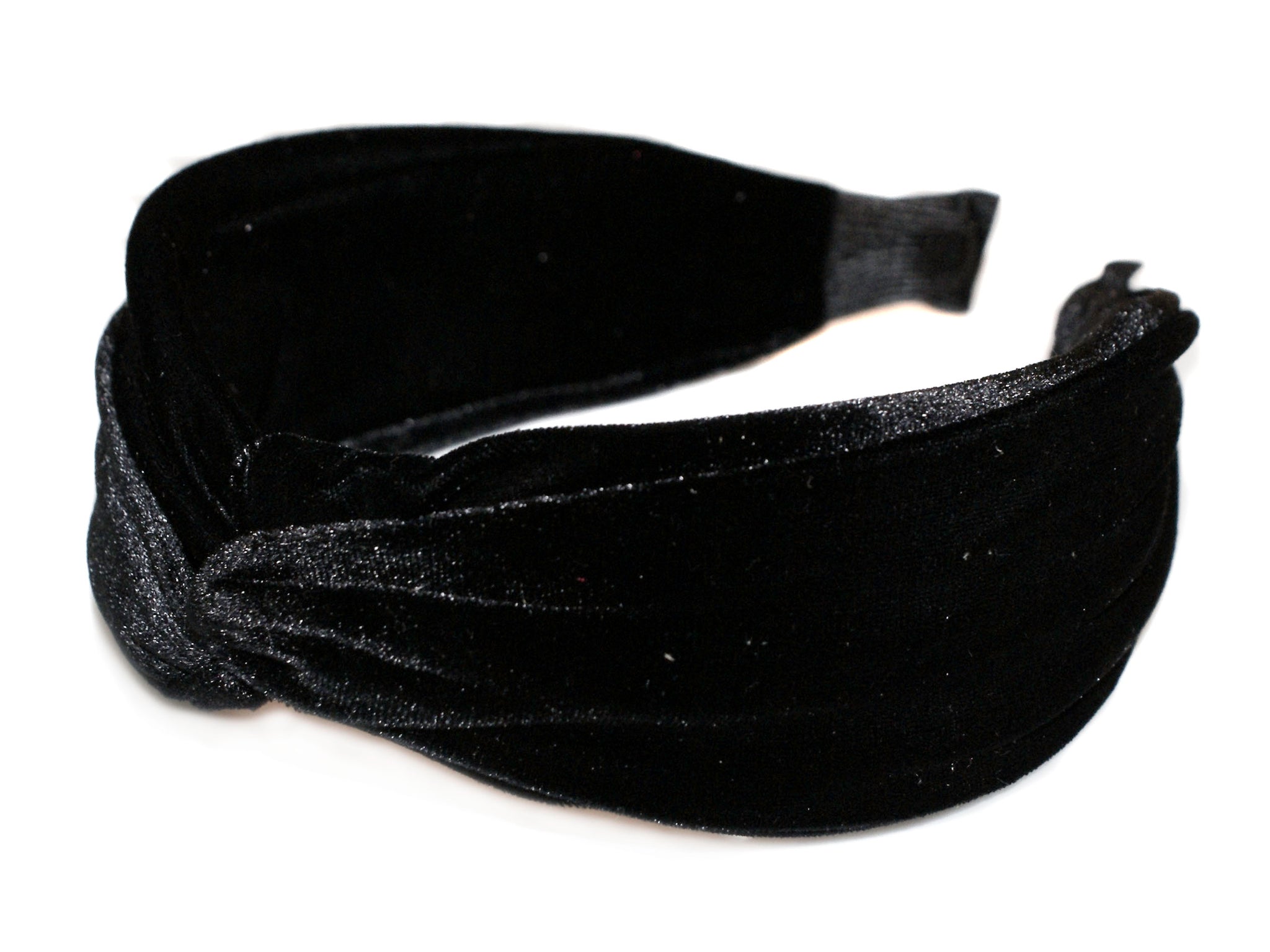 Velvet Turban Alice Band - Black