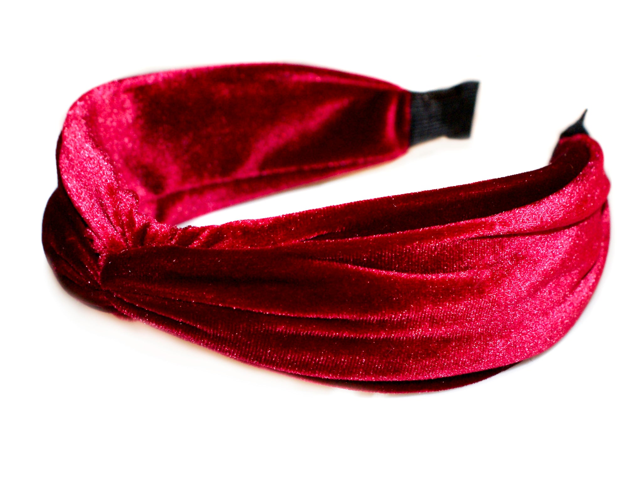 Velvet Turban Alice Band - Burgundy