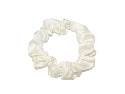 Satin Small Scrunchie - Ivory