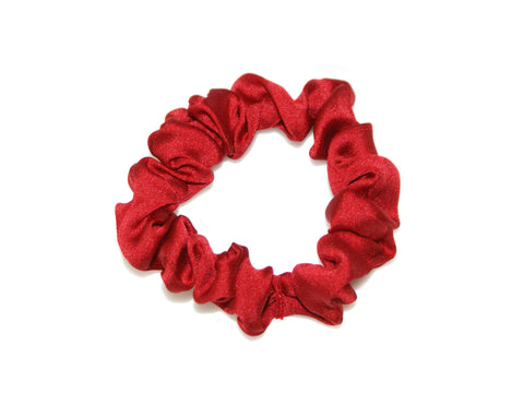 Satin Small Scrunchie - Red