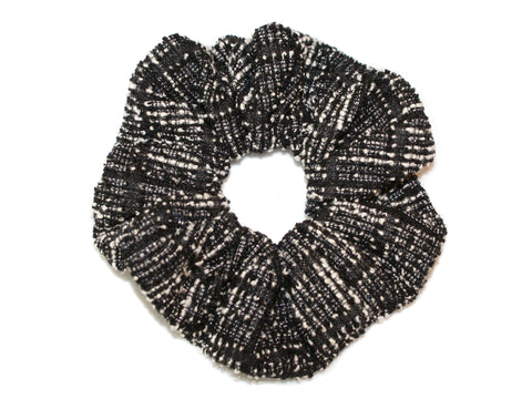 Lurex Coco Large Scrunchie - Black