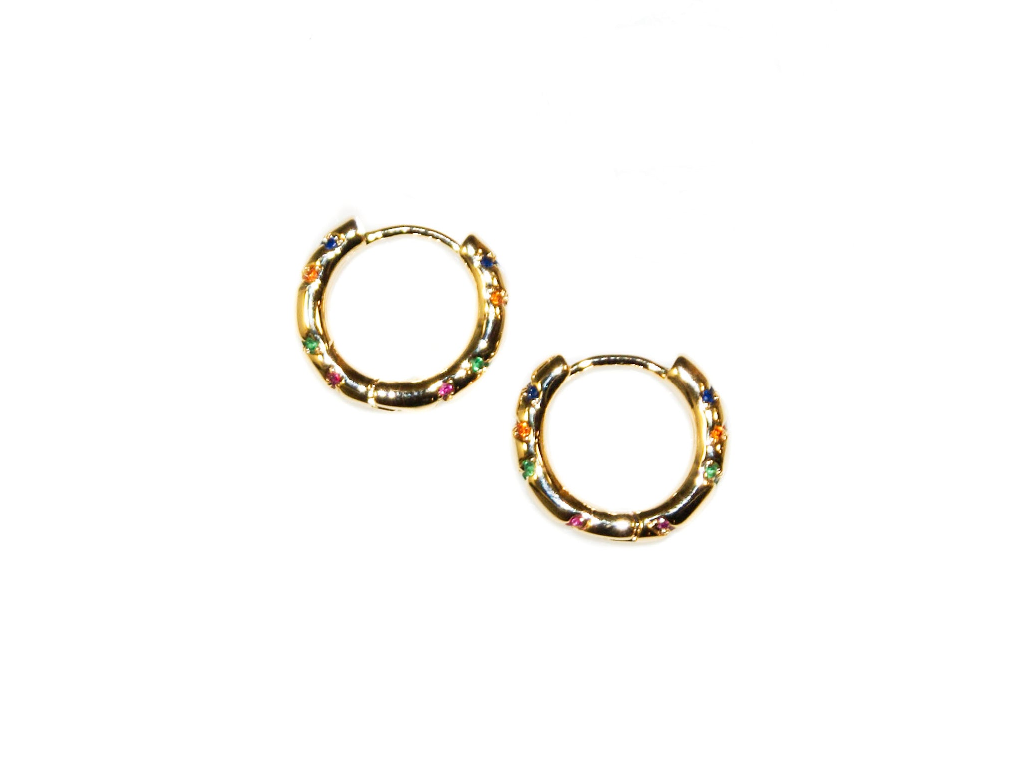 Hera Medium Hoops - Gold-Multi