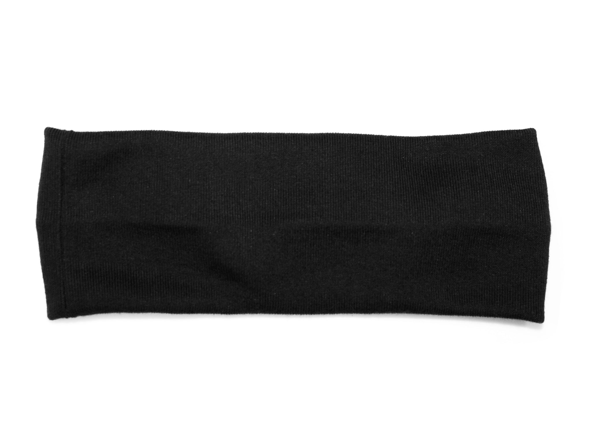 Knitted 7cm Headband - Black