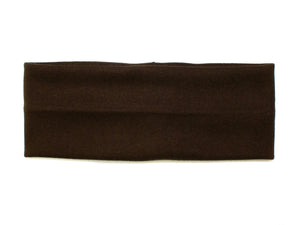 Knitted 7cm Headband - Chocolate