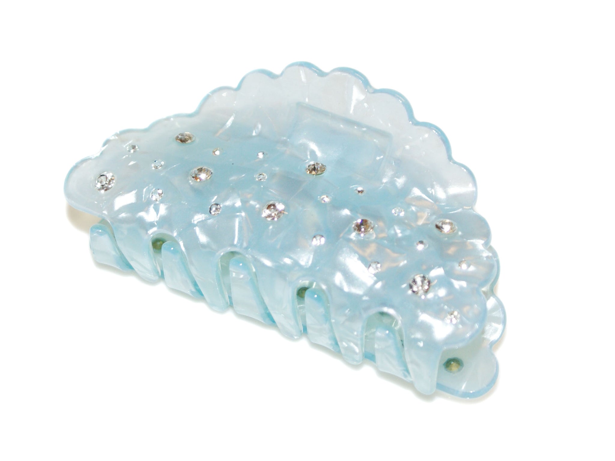 Diamante Scallop Claw - Blue