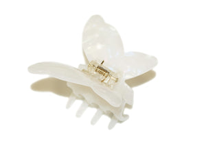 Butterfly Acetate Claw - Ivory Pearl