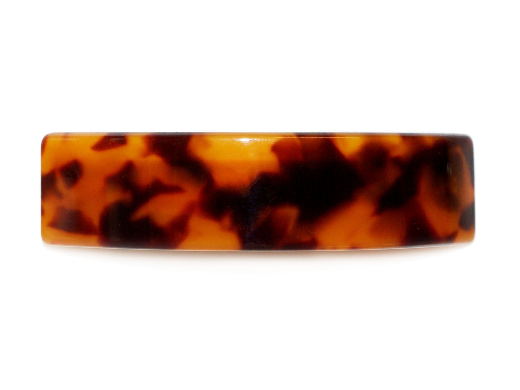 Rectangle Acetate Barrette - Dark Tortoise