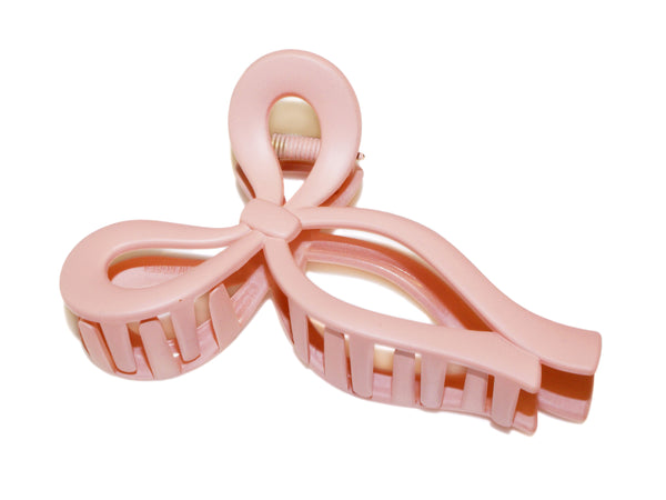 Bow Shape 11 cm Claw - Matte Blush