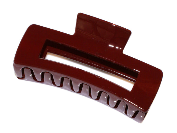Rectangle Claw Large 10.5cm - Burgundy