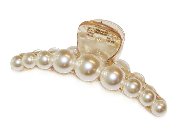 Graduated Pearl Crescent Claw - Champagne/Pearl