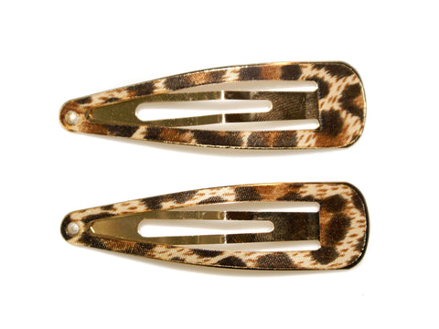 Leopard Large Snaps - Leopard/Gold