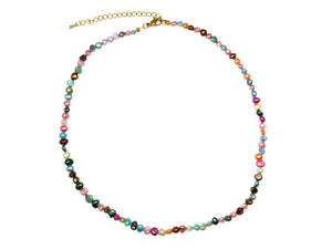 Coloured Freshwater Pearl Necklace - Multi