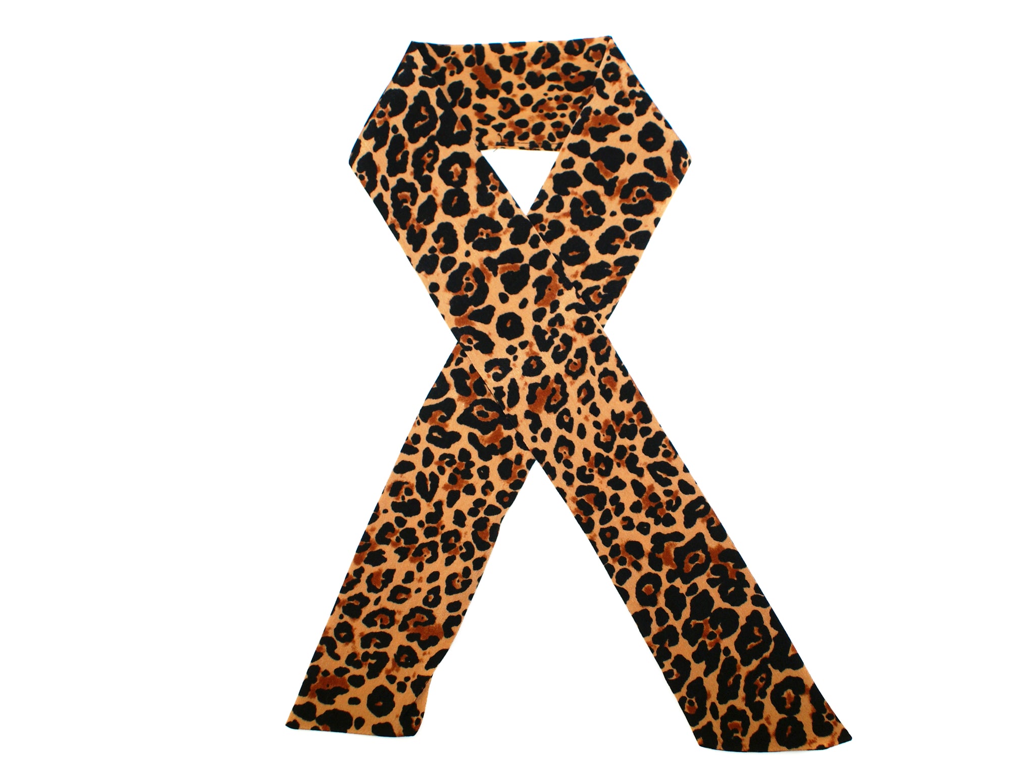 Leopard Hair Scarf - Dark Leopard