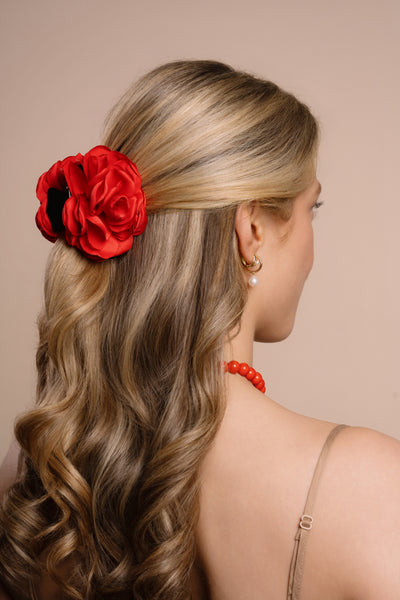 Rose Double Flower Claw - Red
