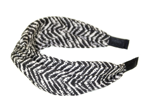 Mali Turban Alice Band - Black-Ivory