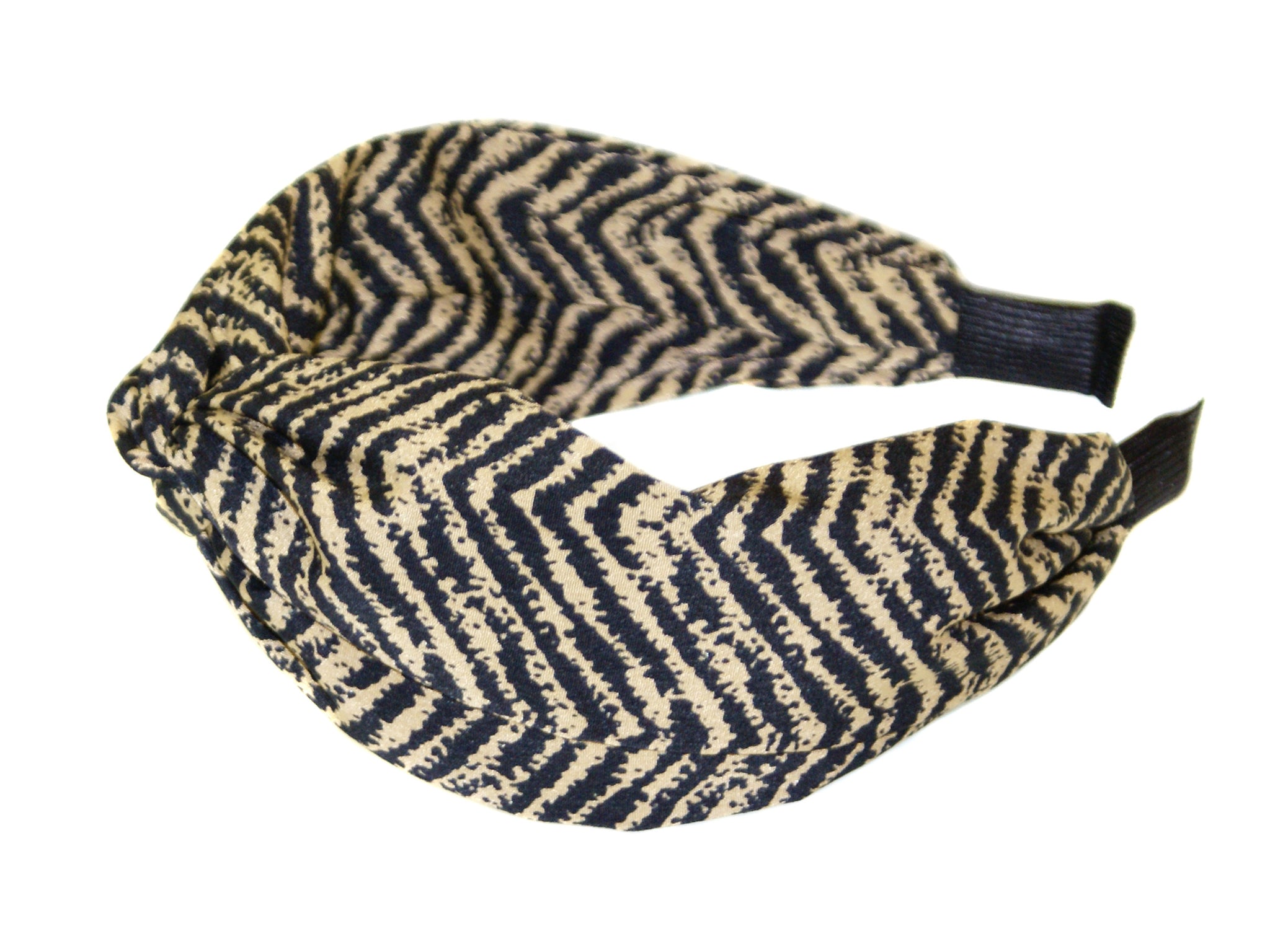 Mali Turban Alice Band - Black-Tan