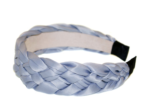 Soraya Satin Plait Alice Band - Blue