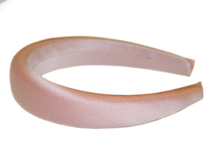 Satin Padded Alice Band - Blush