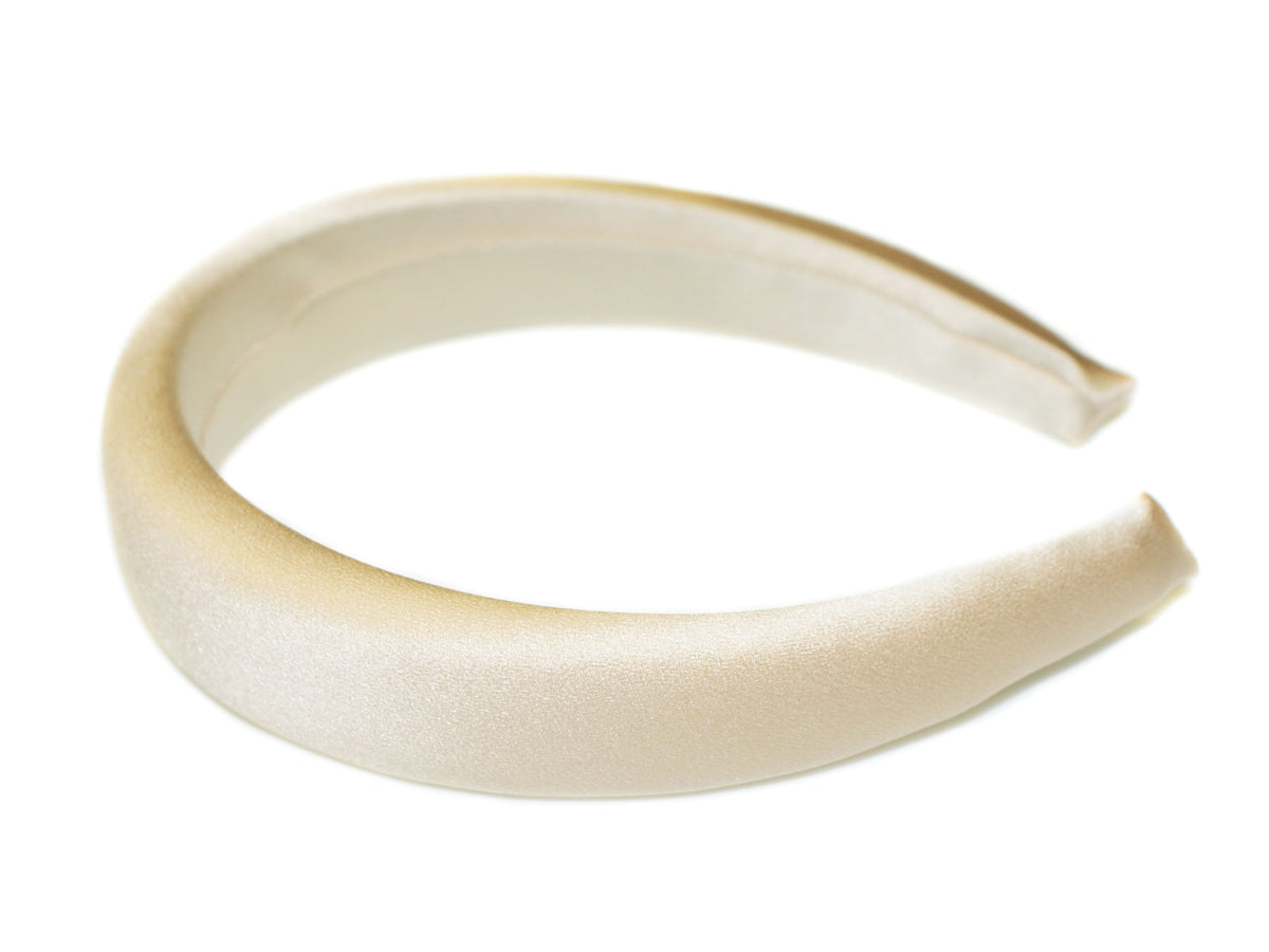 Buy Satin Padded Alice Band - Champagne Online & Wholesale – Hepburn ...