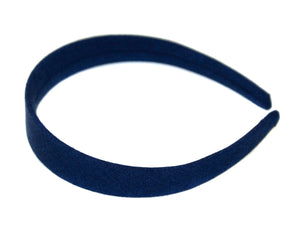 Linen 2.5cm Alice Band - Navy