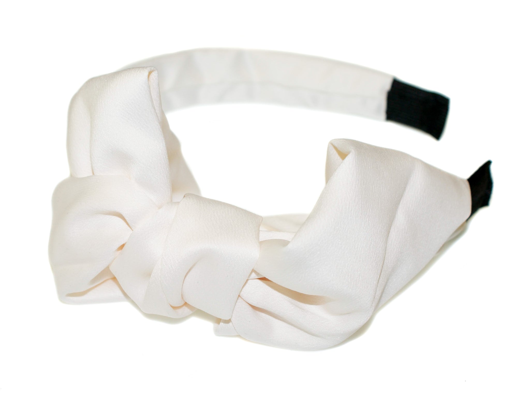 Wrap Bow Alice Band - Ivory