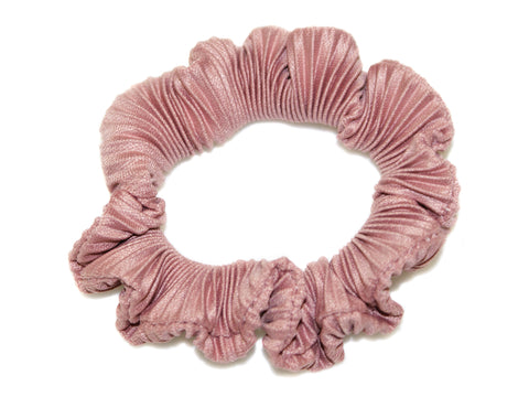 Ruched Small Scrunchie - Blush