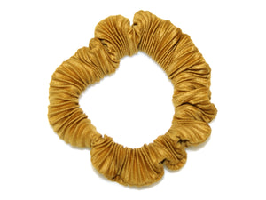 Ruched Small Scrunchie - Mustard