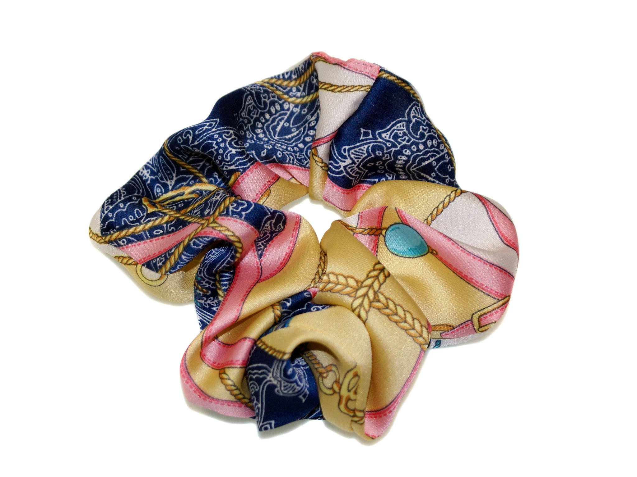 Prix De Diane Satin Scrunchie - Gold