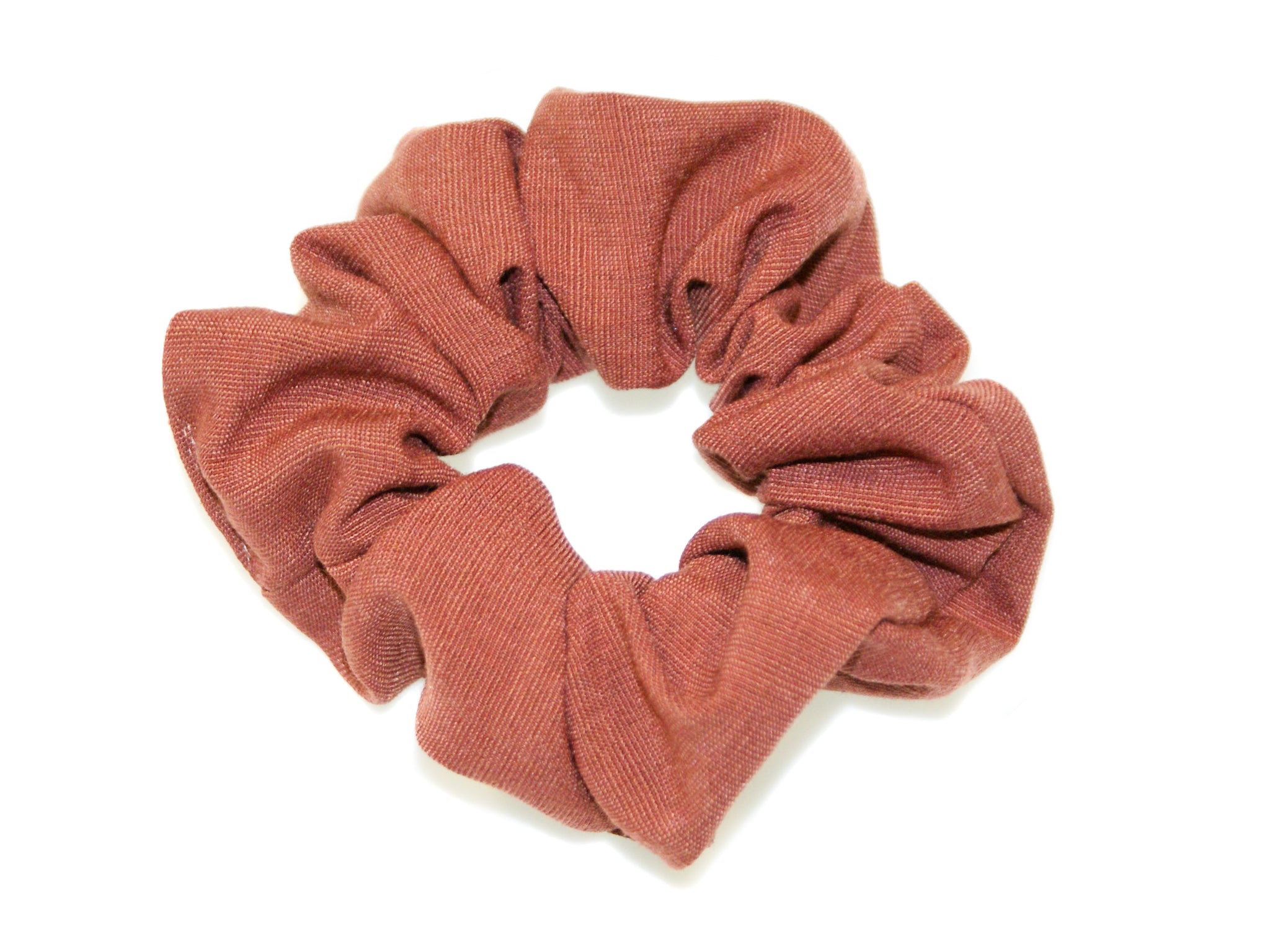 Linen Scrunchie - Rust