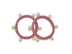 Lurex Pearl Elastics - Blush