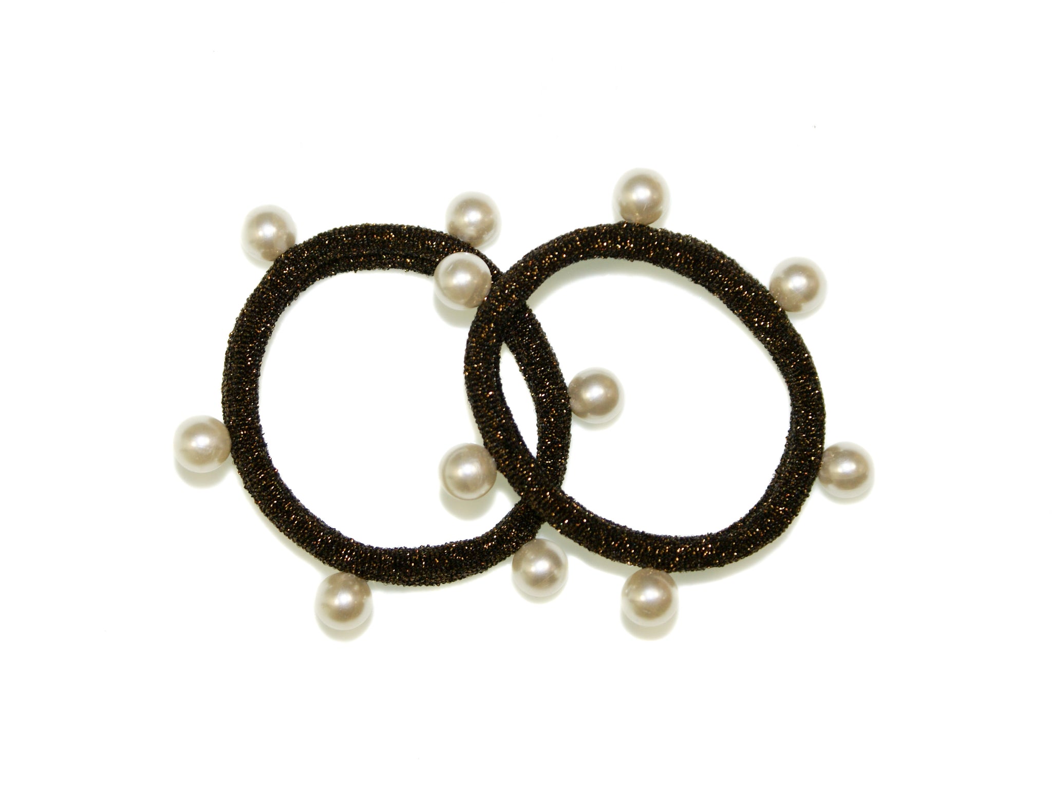 Lurex Pearl Elastics - Bronze