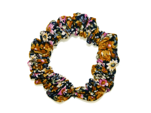 Martines Garden Small Scrunchie - Navy