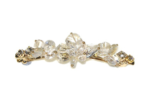 Crystal Flower Barrette - Crystal