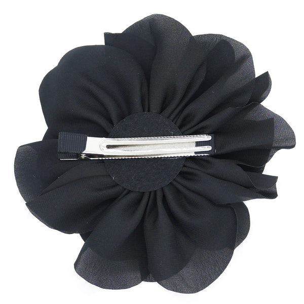 Flemington Flower Clip - Black